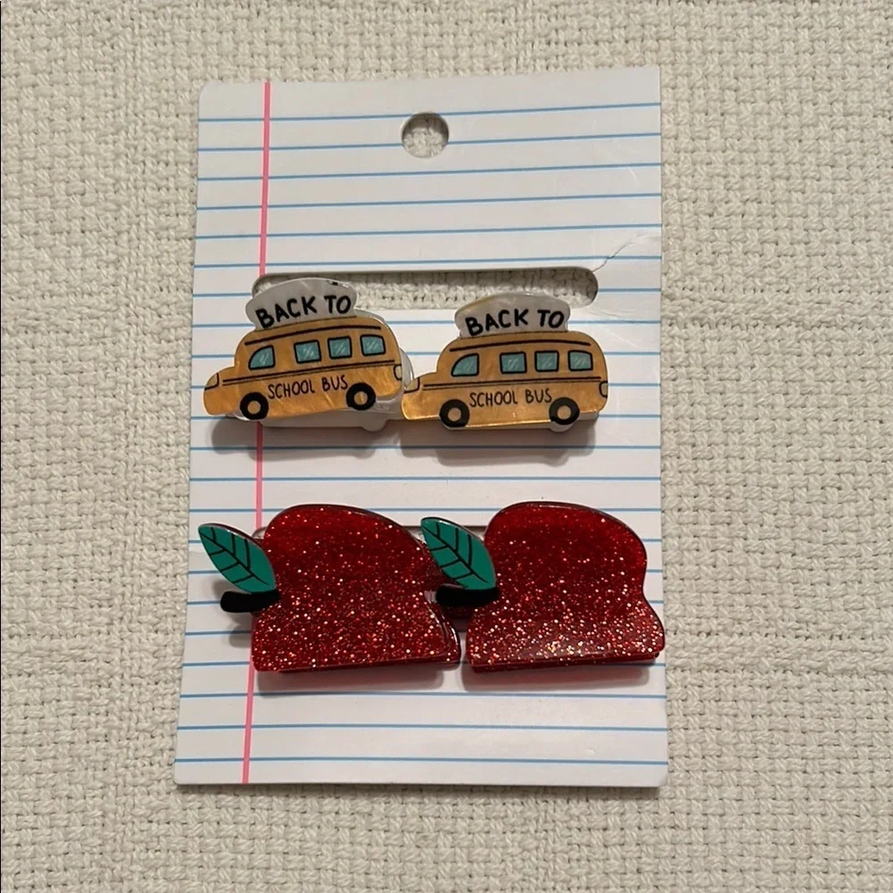 Back-to-School Claw Clips